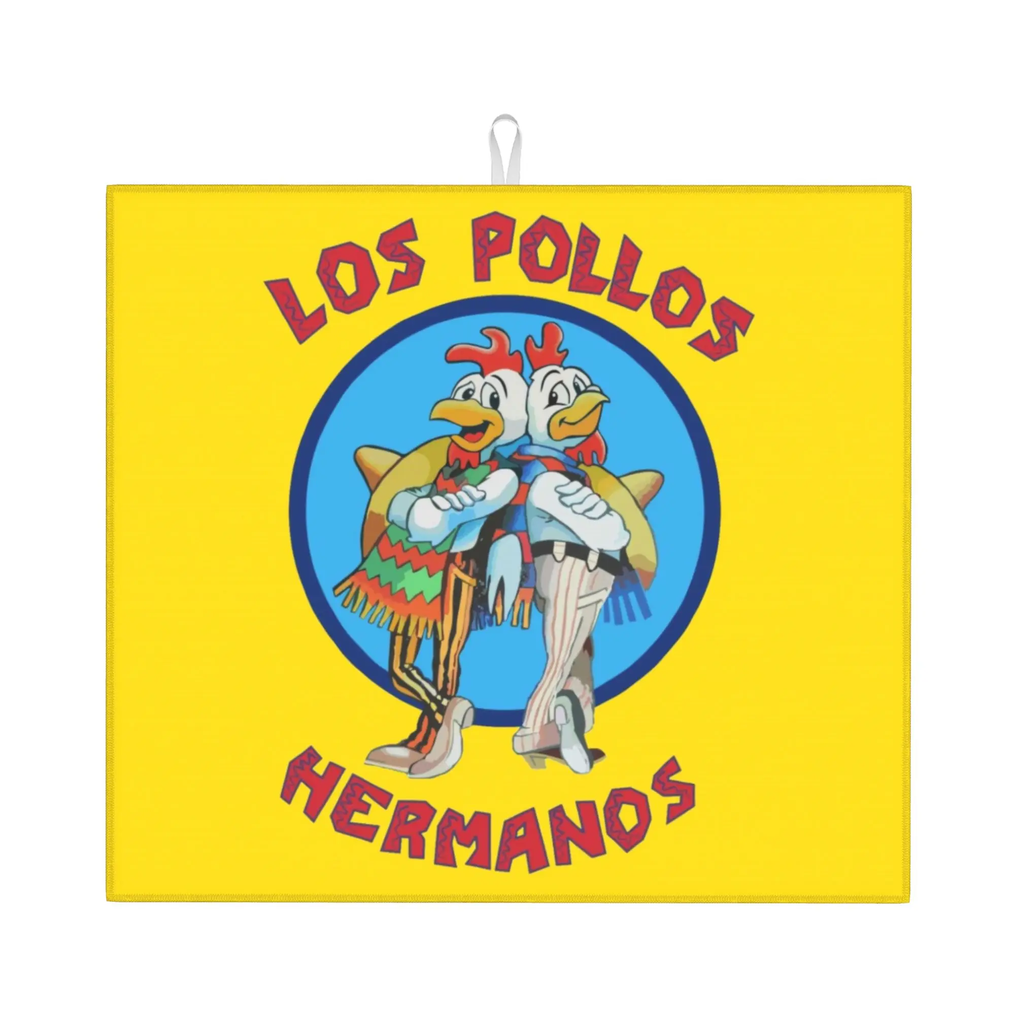 Drying Mat For Kitchen Distressed Breaking Bad Water Absorbent Waterproof Los Pollos Hermanos Kitchen Counter Protector Mat