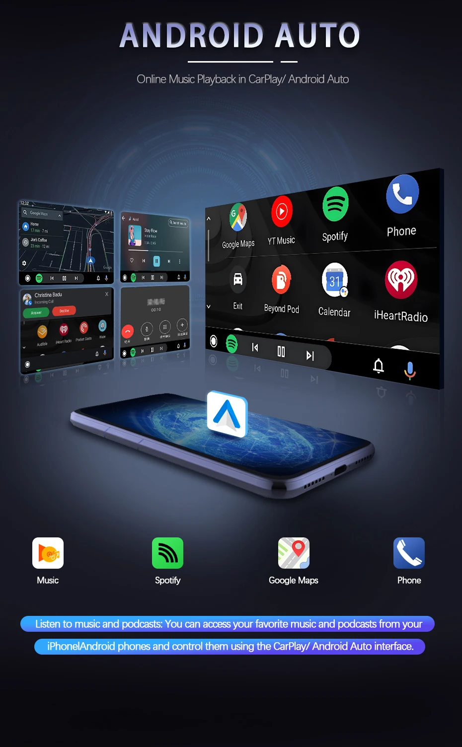 Auto AI Box Wireless Apple Carplay Android Auto für Acura YD3 MDX RDX TLX ILX RLX Honda Odyssey Originalbildschirm unterstützt Spiegelung – Detail 6