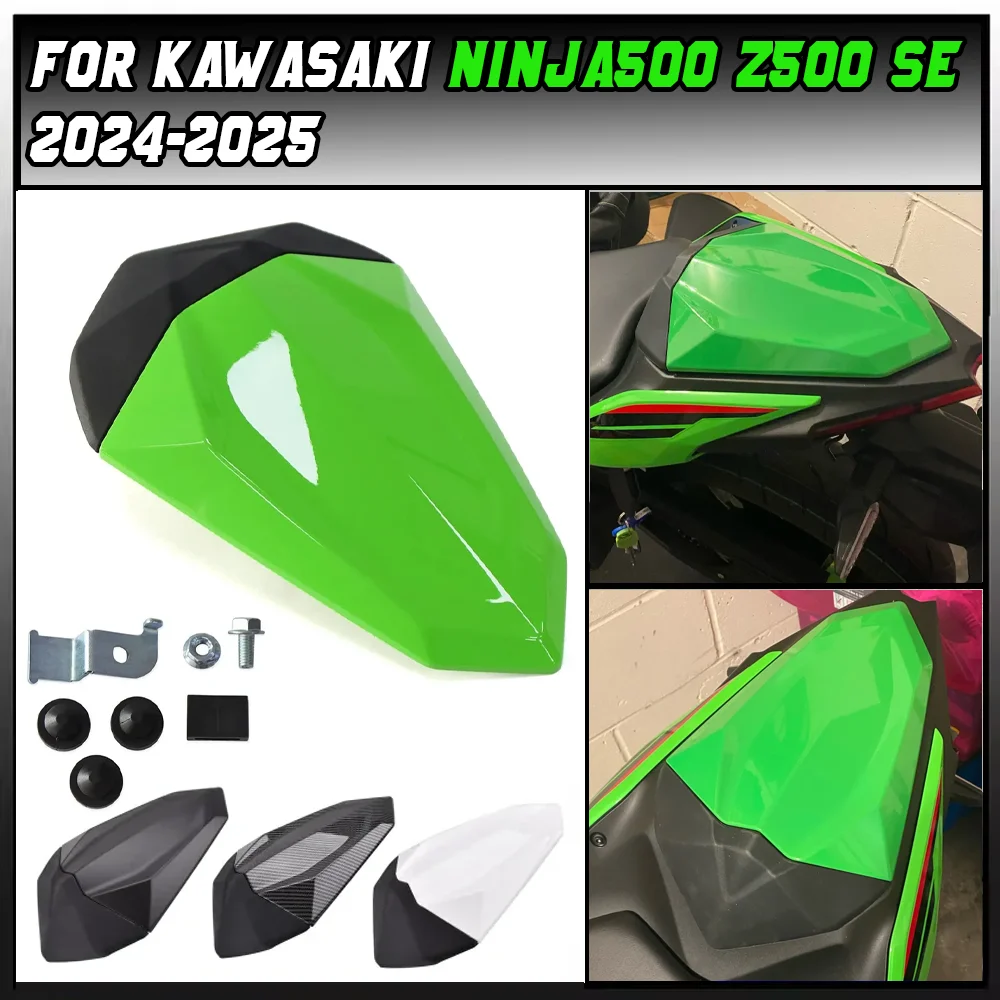 

For Kawasaki Z500 Z 500 SE NINJA500 NINJA 500 2024 2025 Motorcycle Pillion Passenger Rear Seat Cover Cowl Solo Fairing