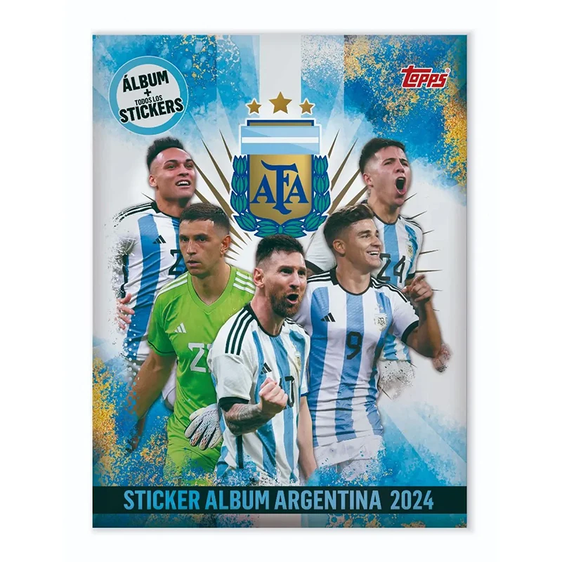 Topps AFA Argentina Official Sticker Album with FULL 139 Sticker Set Sealed Collection Card