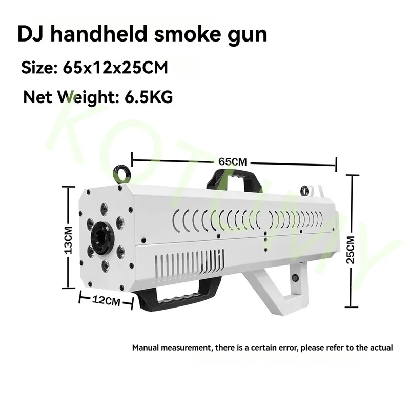 Neue 1500W Effekte Requisiten Atmosphäre Ausrüstung LED Handheld Rauch Pistole für Hochzeit Bühne Event Ehe