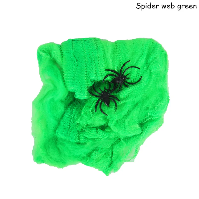 Halloween-Spinnennetz Deko – Super Dehnbar, Inkl. 20 Künstlichen Spinnen, Innen/Außen