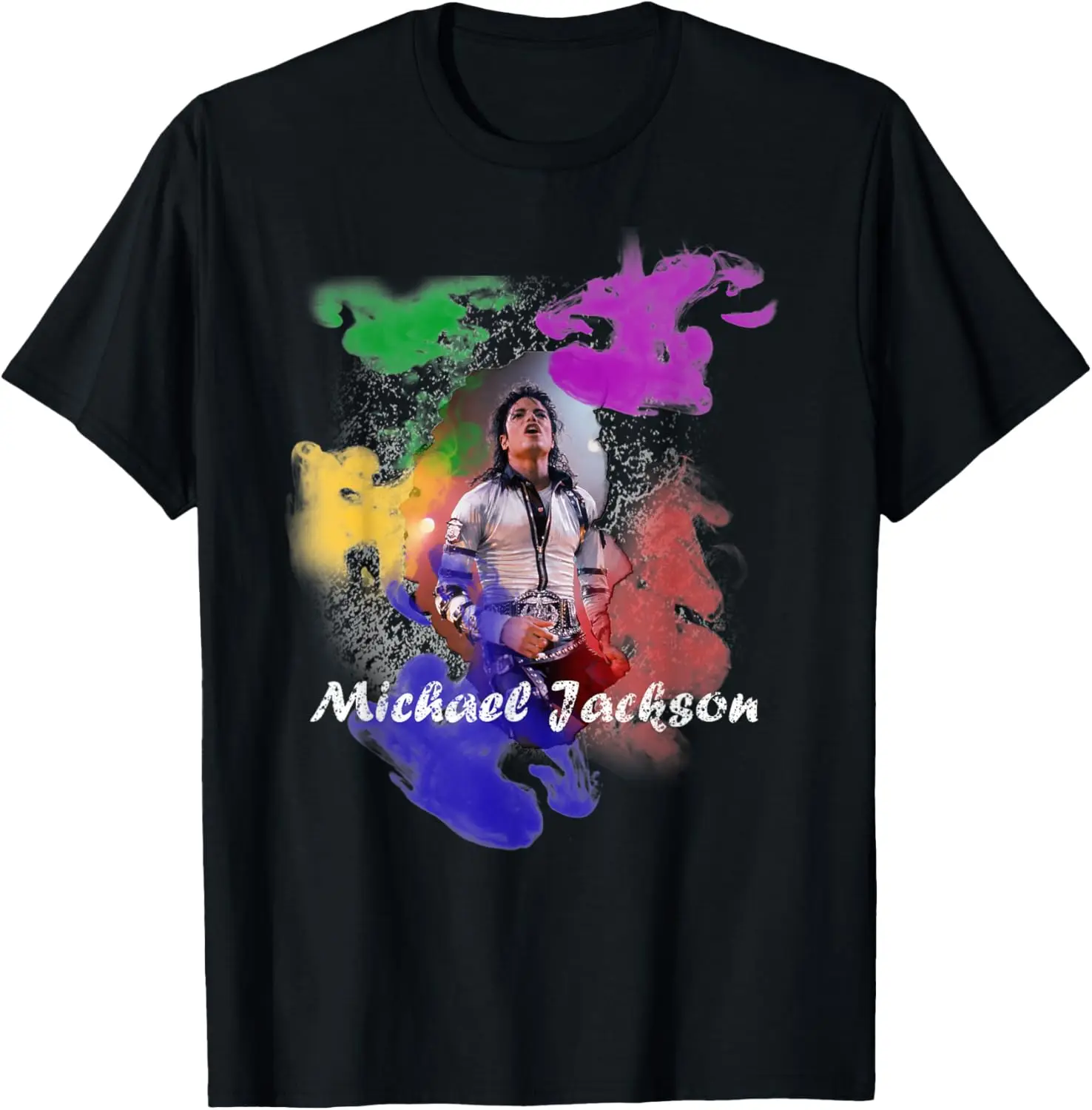 Michael Jackson 031 T-Shirt Unisex Pure Cotton Short-Sleeve Tee – Comfortable, Soft, Quick-Drying, and Suitable for Casual, Sports, and Outdoor Activities (Crew Neck)
