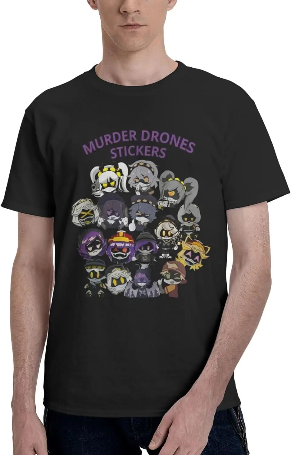 Murder Drones Men Womennovelty Tshirts Cartoon Topsblack