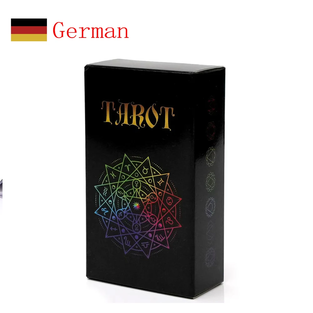 2025, neue Deutsch-Tarot-Karten, deutsches Deck, Spiele, Schicksal-Wahrsagungsspiel, Brettspiel mit Papieranleitung, Familien-Partyspiel