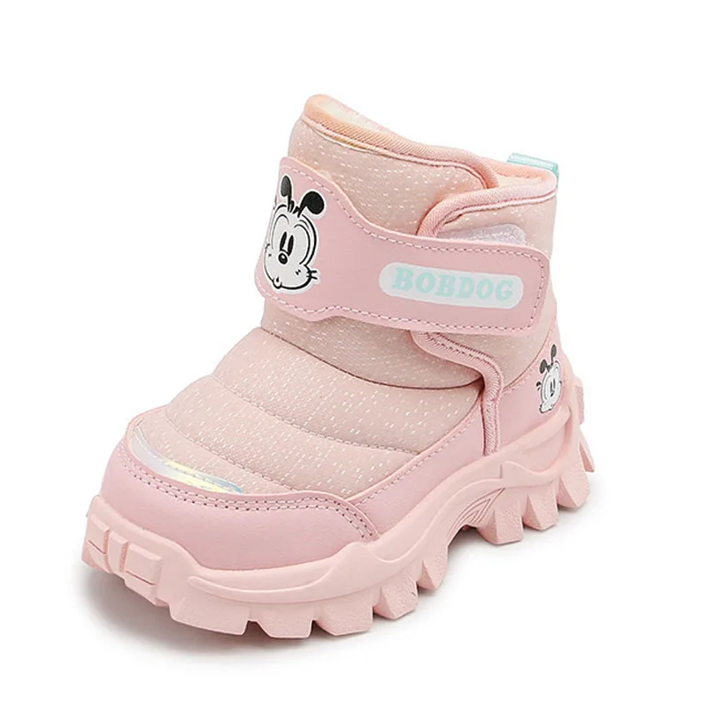 New Winter Baby Boots Warm Plush Rubber Sole Toddler Kids Sneakers Infant Shoes Fashion Little Boys Girls Boots