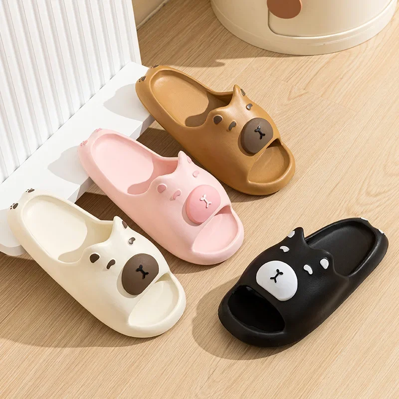 

YNPO милые домашние тапочки с героями мультфильмов, женские 2022, новые легкие мягкие шлепанцы из ЭВА, женские удобные домашние нескользящие тапочки для ванной комнаты