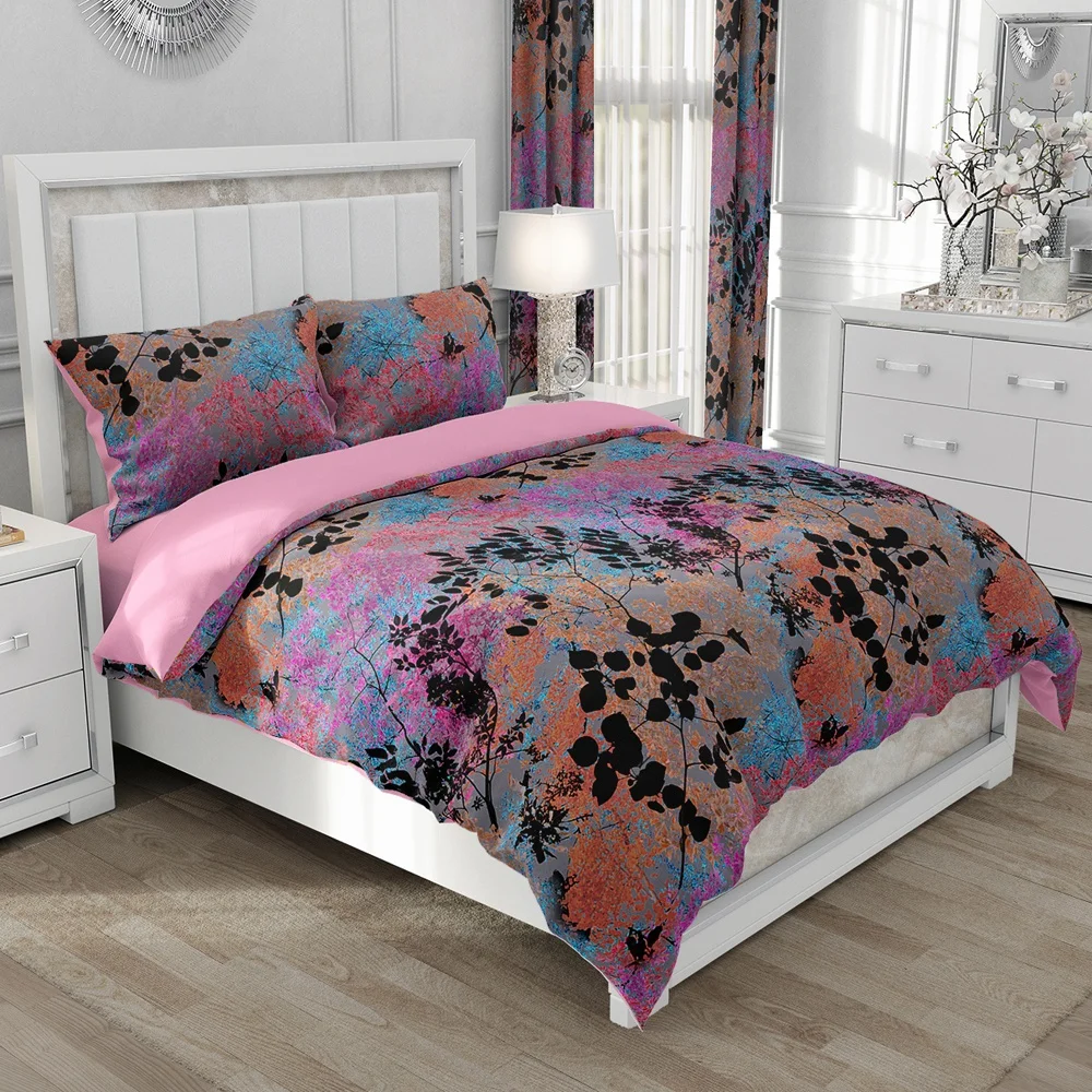 Set biancheria da letto in lino nordico set copripiumino King/Euro/240x220 Set letto copripiumino coperta/trapunta per biancheria da letto domestica