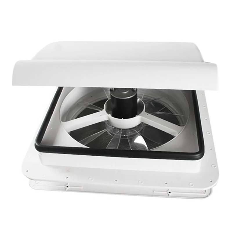 

RV Ventilation Fan 12 V Exhaust Fan Caravan Replacement Roof Mounted For RV Motorhome Trailer 360Mm White