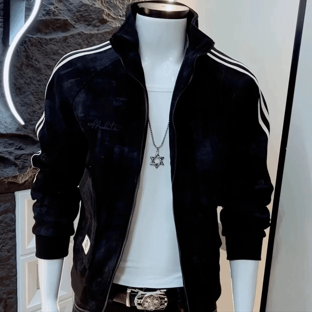 

Модный мужской открытый кардиган Jaet на молнии, повседневный универсальный осенний топ, модный молодежный длинный свек, пальто на молнии