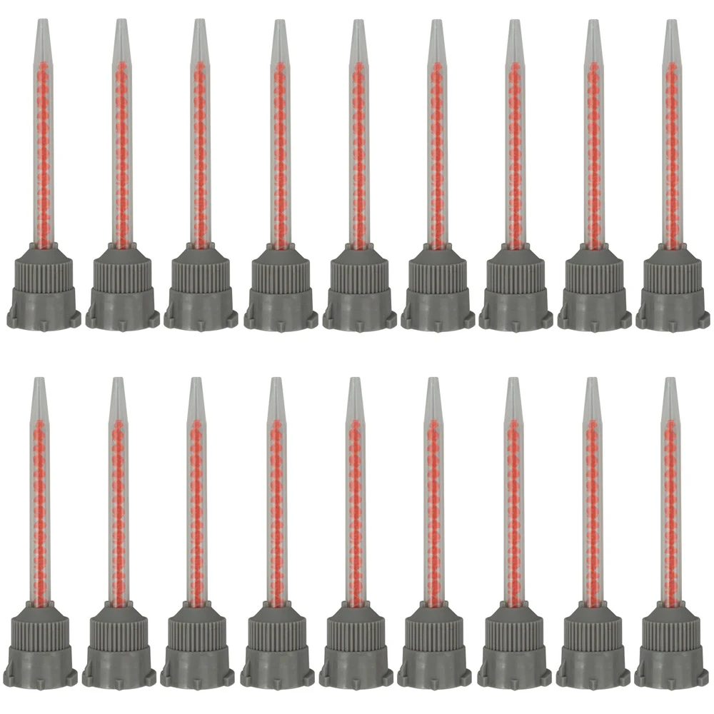 30/50Pcs MB3.2-16S Epoxy Static Mixing Nozzle, 10:1 Ratio Plastic Mixer Tips for AB Glue Adhesive, Resin Dispenser Nozzles