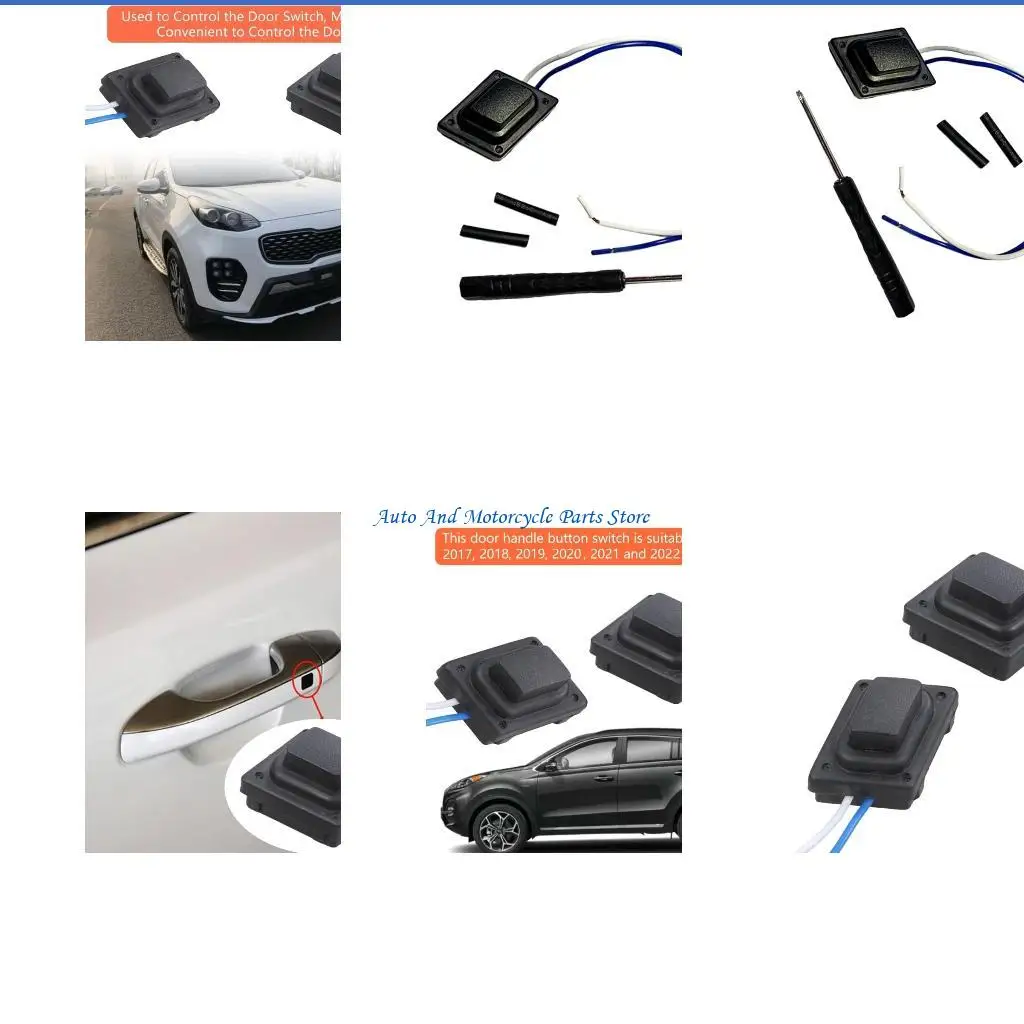 

P9FD Automobile Exterior Handle Button Pair Universal Fit 82651D9710 Replacement Button Switches Quick Fixing for Car KX516