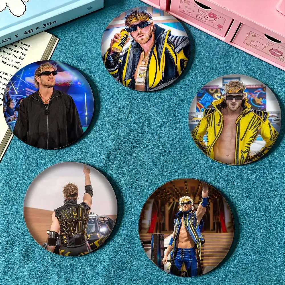 B-Boxer Logan Paul 25 32 44 58 75mm Badges Personalized Round Brooches Pins Accessory Gift