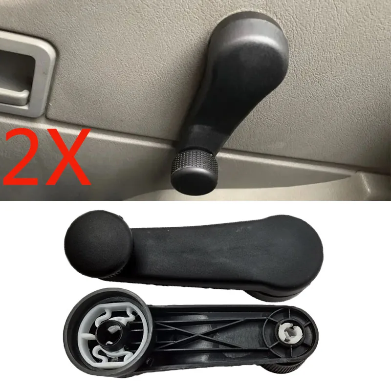 2X Car Window Winder Crank Handle For Vw T4 Transporter Golf Mk3 Mk4 Caddy Vento Bora Polo Van Jetta Beetle Cabrio 1h0837581d