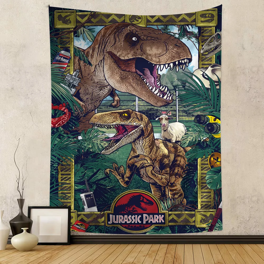 Classic Jurassic Park Film Hanging Bohemian Tapestry Bohemian Wall Tapestries Mandala Kawaii Room Decor