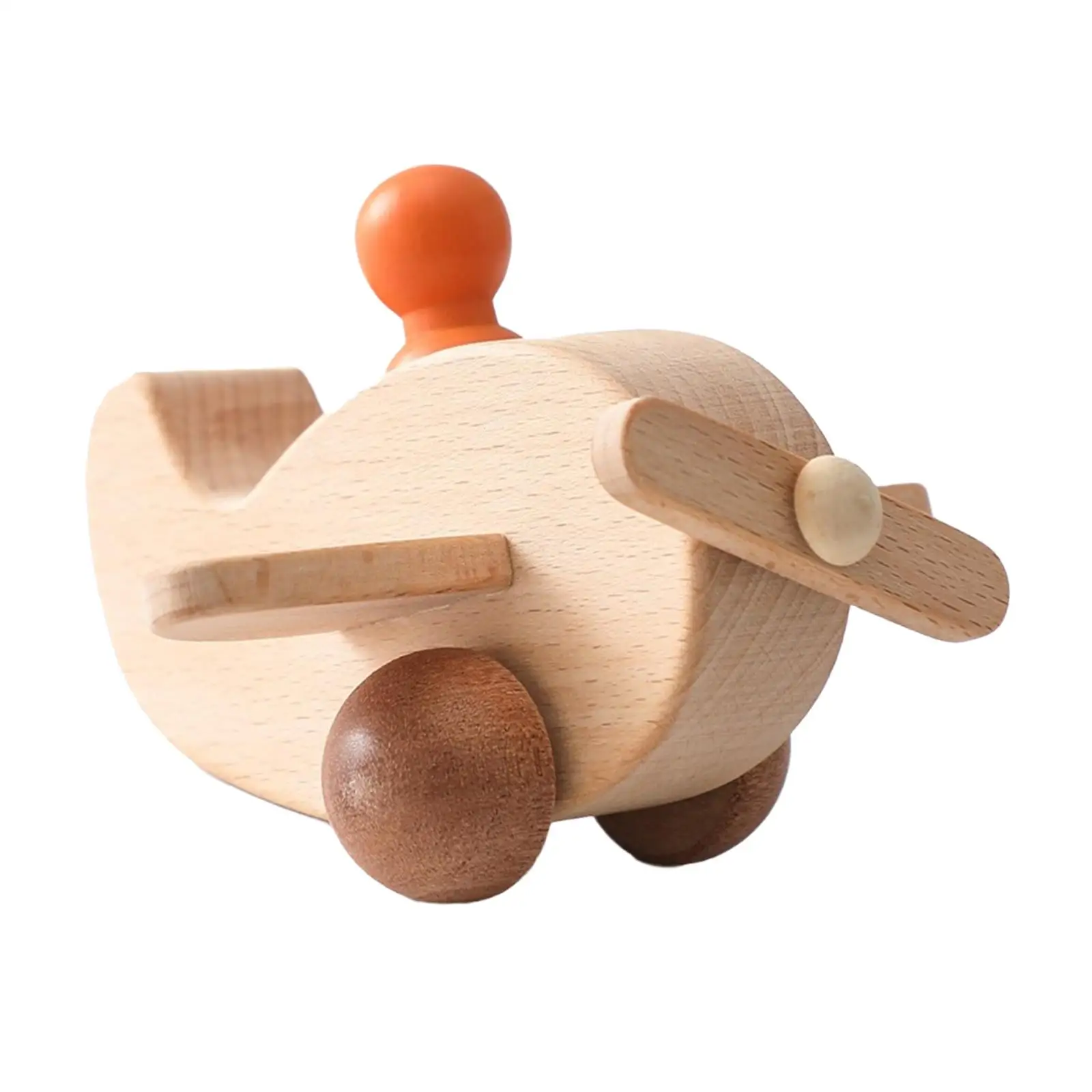 Giocattoli in Legno a Forma di Aeroplano Montessori, Modello Educativo per Abilità Motorie Fini, Regalo per Bambini e Bambine