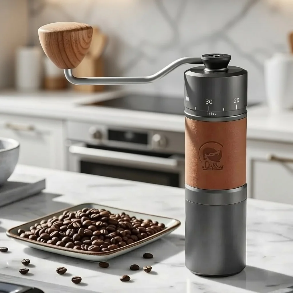 

Профессиональная ручная кофемолка с регулируемыми жерновами из нержавеющей стали с ЧПУ, для помола кофейных зерен, емкость 30 г