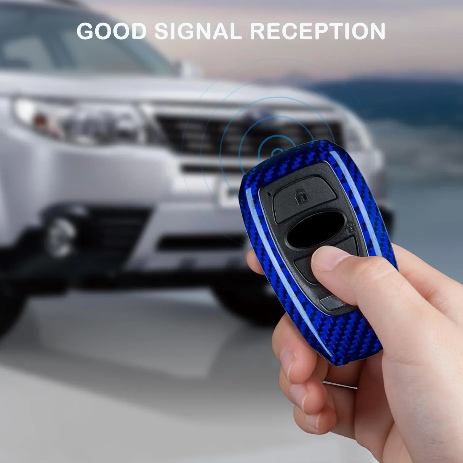 غطاء مفتاح فوب من ألياف الكربون لسوبارو مفتاح قذيفة لسوبارو BRZ XV Outback Ascent Crosstrek WRX ليجاسي فورستر ملحقات ذكية