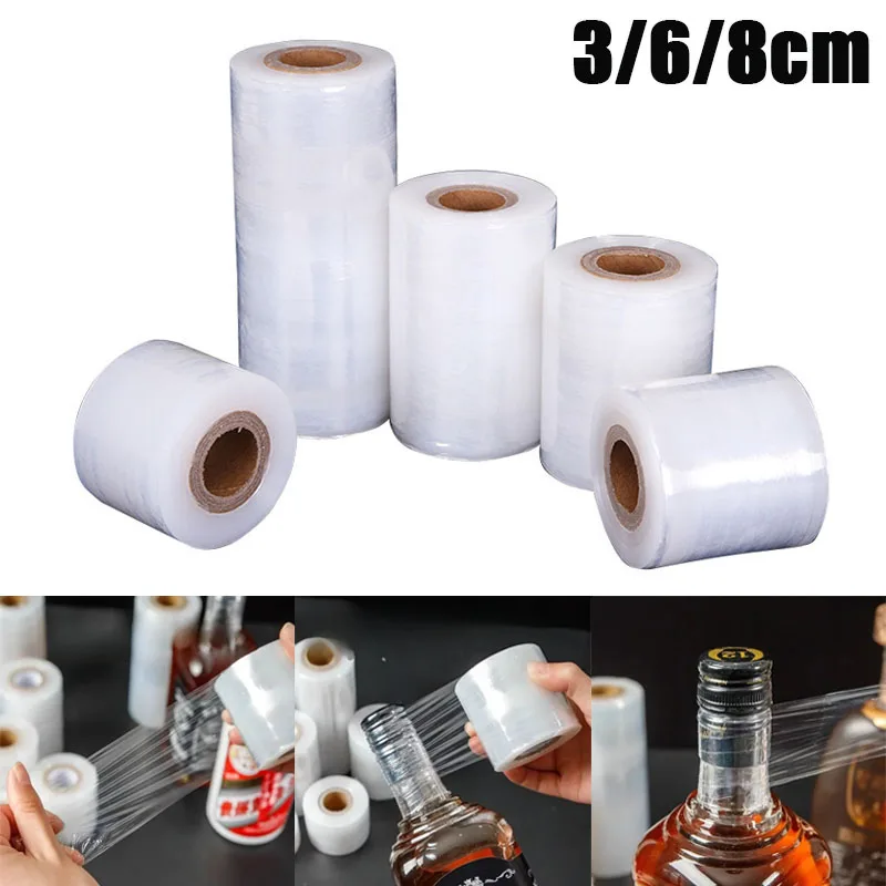 Bottle Mouth Wrapping Film Stretch Sealing Film for Wine Jar Old Wine Anti Leakage Anti Aging Anti Volatilization Storage Use