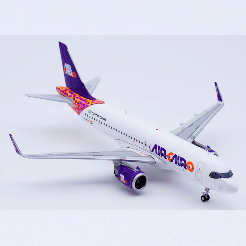 LH2308 Alloy Collectible Plane Gift JC Wings 1:200 Air Cairo Airbus A320neo Diecast Aircraft JET Model SU-BUK With Stand