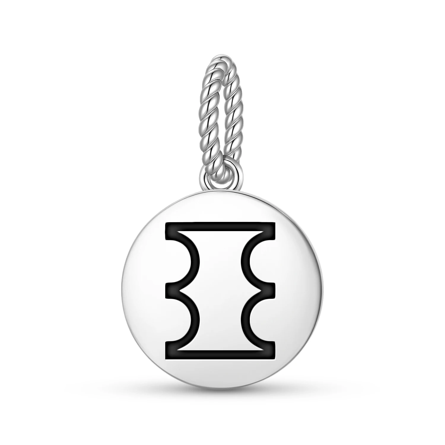 Colgante Adinkra Dono Ntoaso de Plata de Ley 925, Dije con Símbolo para Pulsera, Collar, Joyería de Moda para Mujer