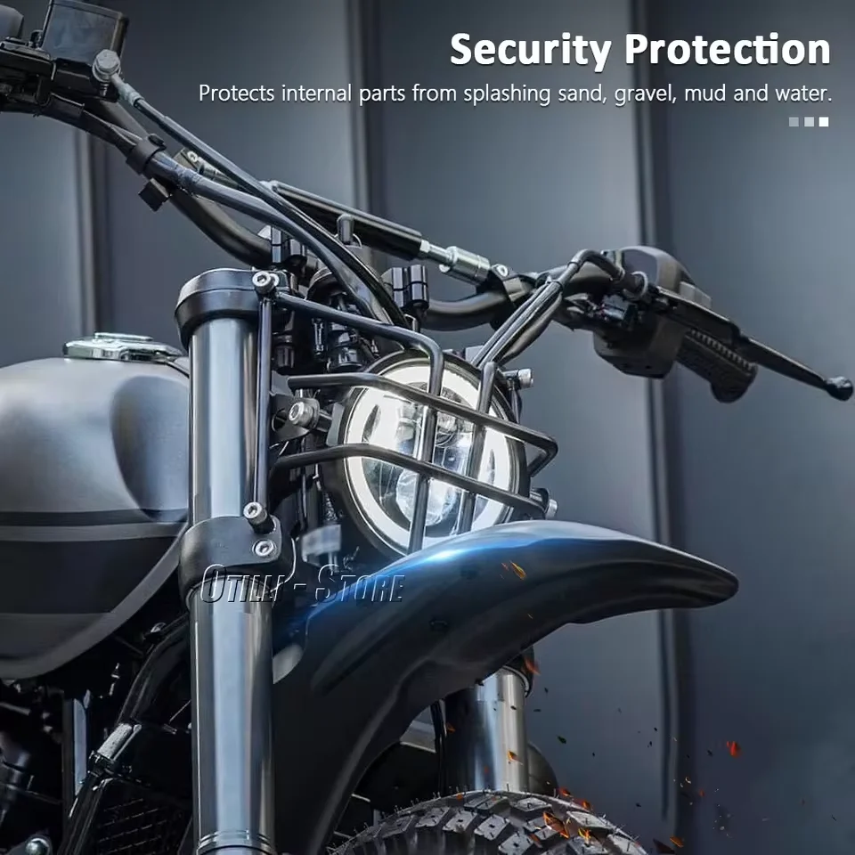 

New Motocross Accessories High Front Fender Mudguard Cover Protector Black For Scrambler 400X SCRAMBLER 400 X 2024﻿