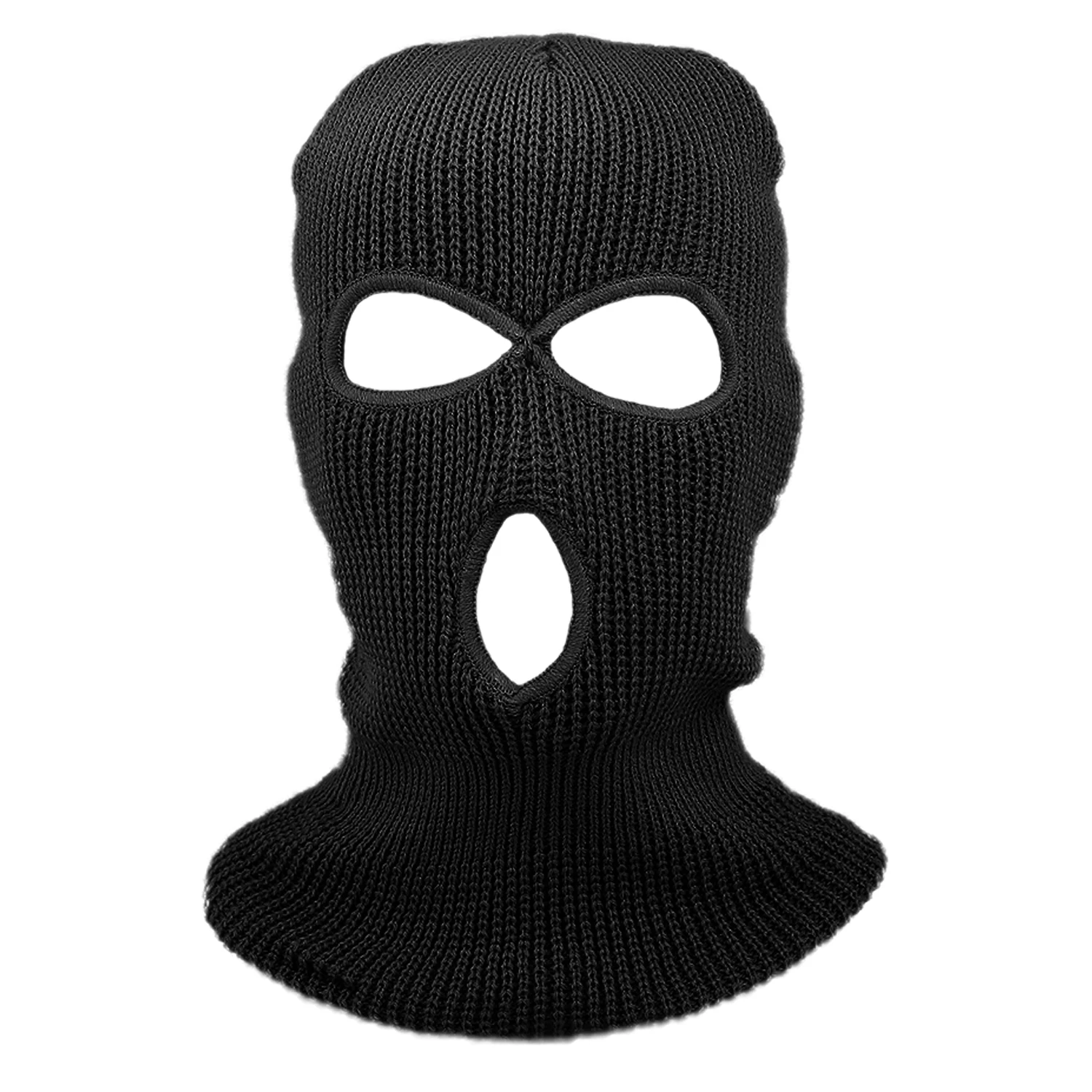 1PC 3 Holes Balaclava Full Face Cover Ski Mask Hat Army Tactical CS Windproof Knit Beanies Bonnet Winter Warm Unisex Caps Gifts