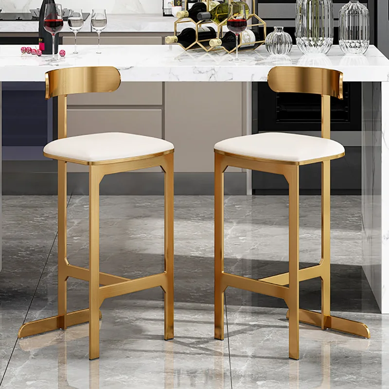 Kitchen Island Chair Living Room Restaurant Nordic Gold Designer Highchairs Dinning Puff Bar Cabeceiras Garden Furniture Sets