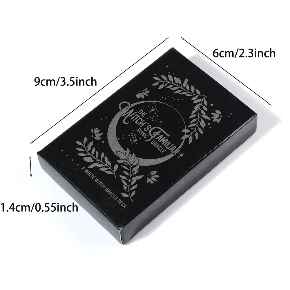 

1Pcs Witchs Familiar Oracle 24 Card Indie Tarot Deck Cards Animal Oracle Animal Tarot Cards Runes Oracle Card Deck