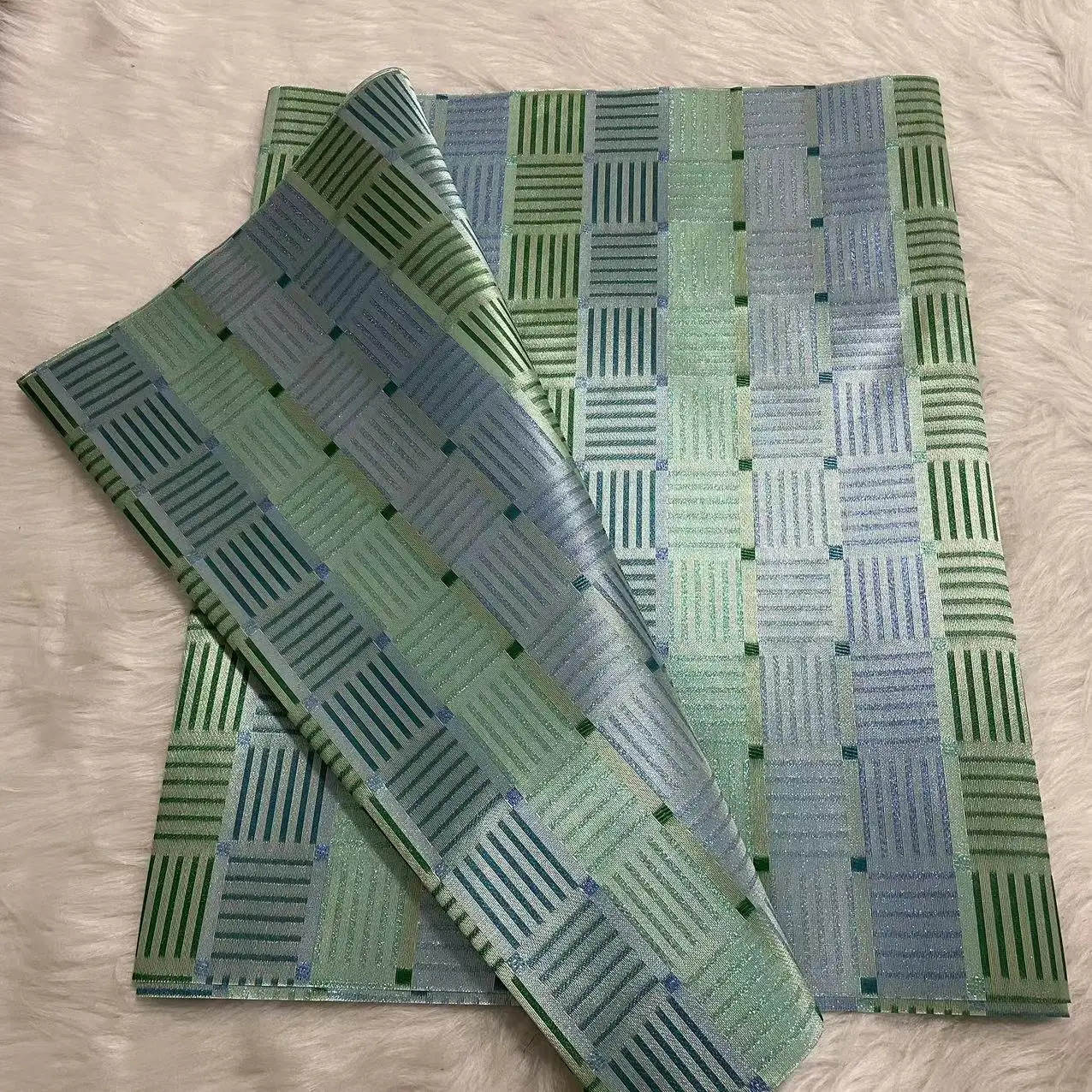 High Quality Nigerian SEGO Gele Headwrap 2-Piece Set - Luxury African Head Tie for Weddings and Special Occasions DIY Outfits