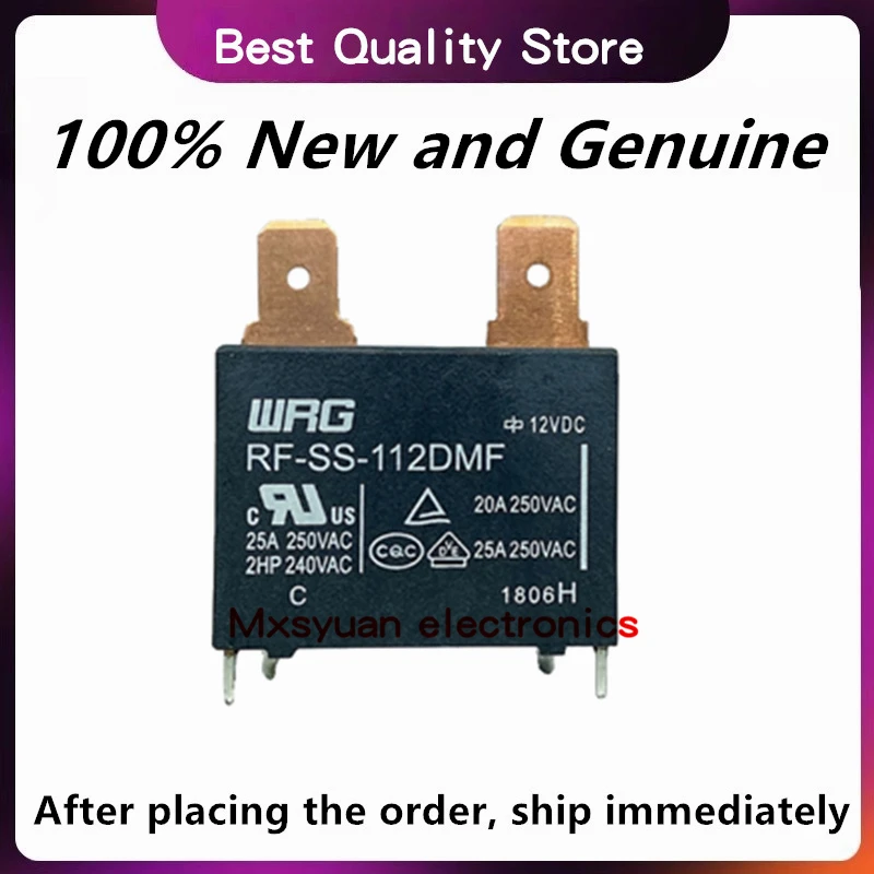New original 10PCS~20PCS/LOT Relay air conditioning water heater RF-SS-112DMF MPY-S-112-A 12V 25A 891WP-1A