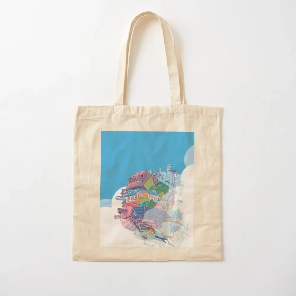 Flying Castle Tote Bag tote bag woman Beach bag free delivery bags