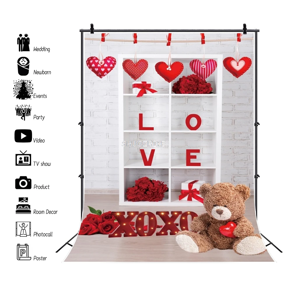 14 فبراير عيد الحب خلفية التصوير الفوتوغرافي وردة حمراء الحب القلب بريق ضوء خوخه الأزهار صورة الزفاف الخلفية