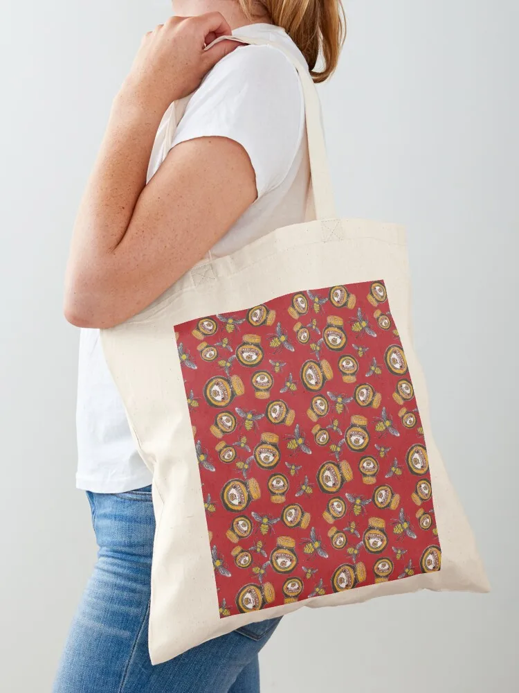 Honey Bees & Marmite Tote Bag tote bag canvas Gift bags Reusable bags Canvas Tote Bag