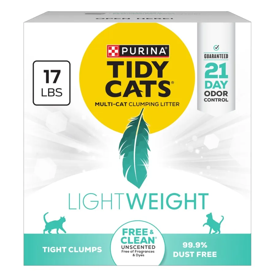 

Наполнитель для кошачьего туалета Purina Free and Clean LightWeight без запаха, 17 фунтов (коробка)