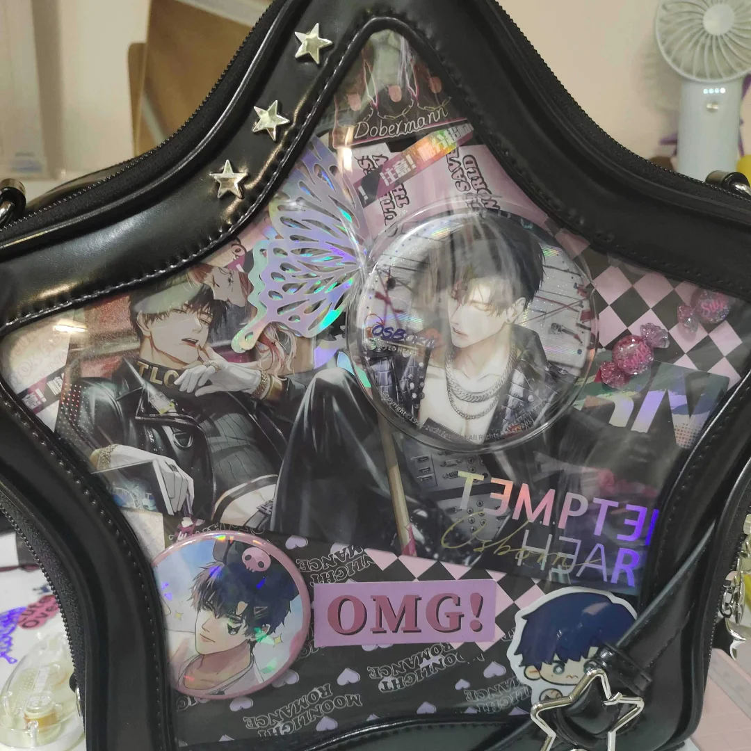 New Ita Bag Backpacks Popular Transparent School Bag for Girl Sweet Chic Star Crossbody Bag Ulzzang Display Autumn Bolsa