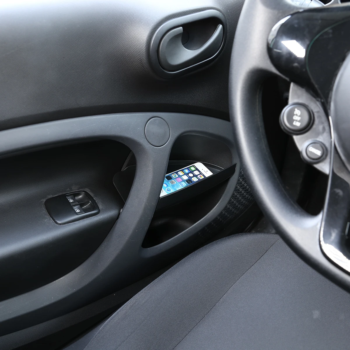 

For Mercedes-Benz smart 2016-2021 car door handle storage box car interior storage tray accessories high quality ABS material