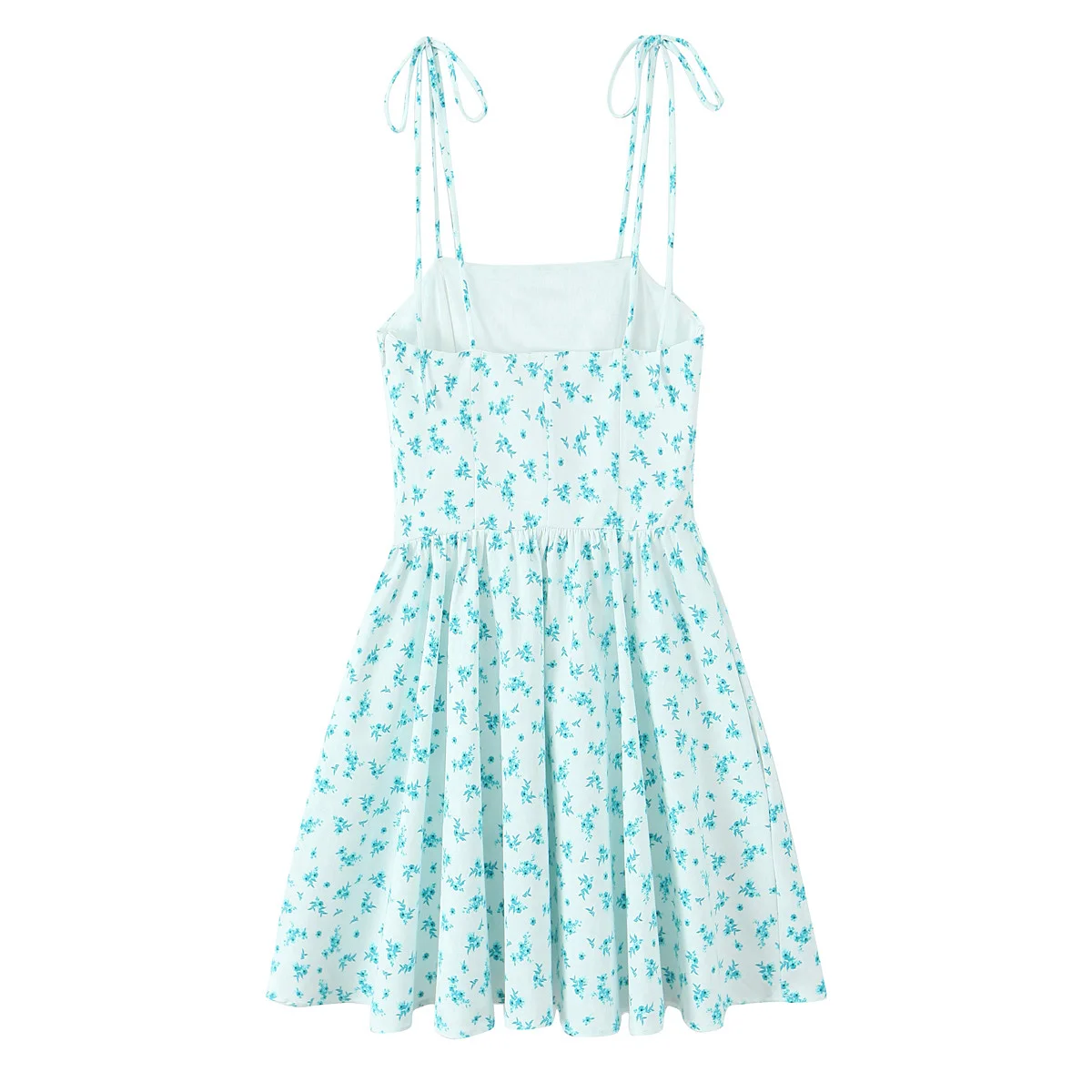 KONDALA シックなグリーンの花柄女性用シースドレス ビーチホリデーキャミソール バックレスミニドレス セクシーファッション 2025 夏 レディースドレス