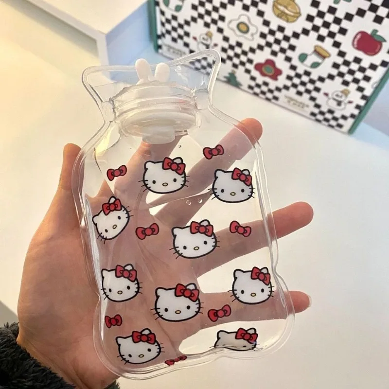 

Cute HelloKitty Portable Hand Warmer Student Girlfriend Cartoon Water Filling Hot Water Bag Portable Transparent Hot Water Bag