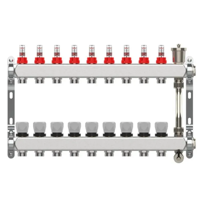 

Латунный смесительный блок, группа насосов для подачи и возврата, комплект коллектора для обогрева пола, латунных никелевых коллекторов