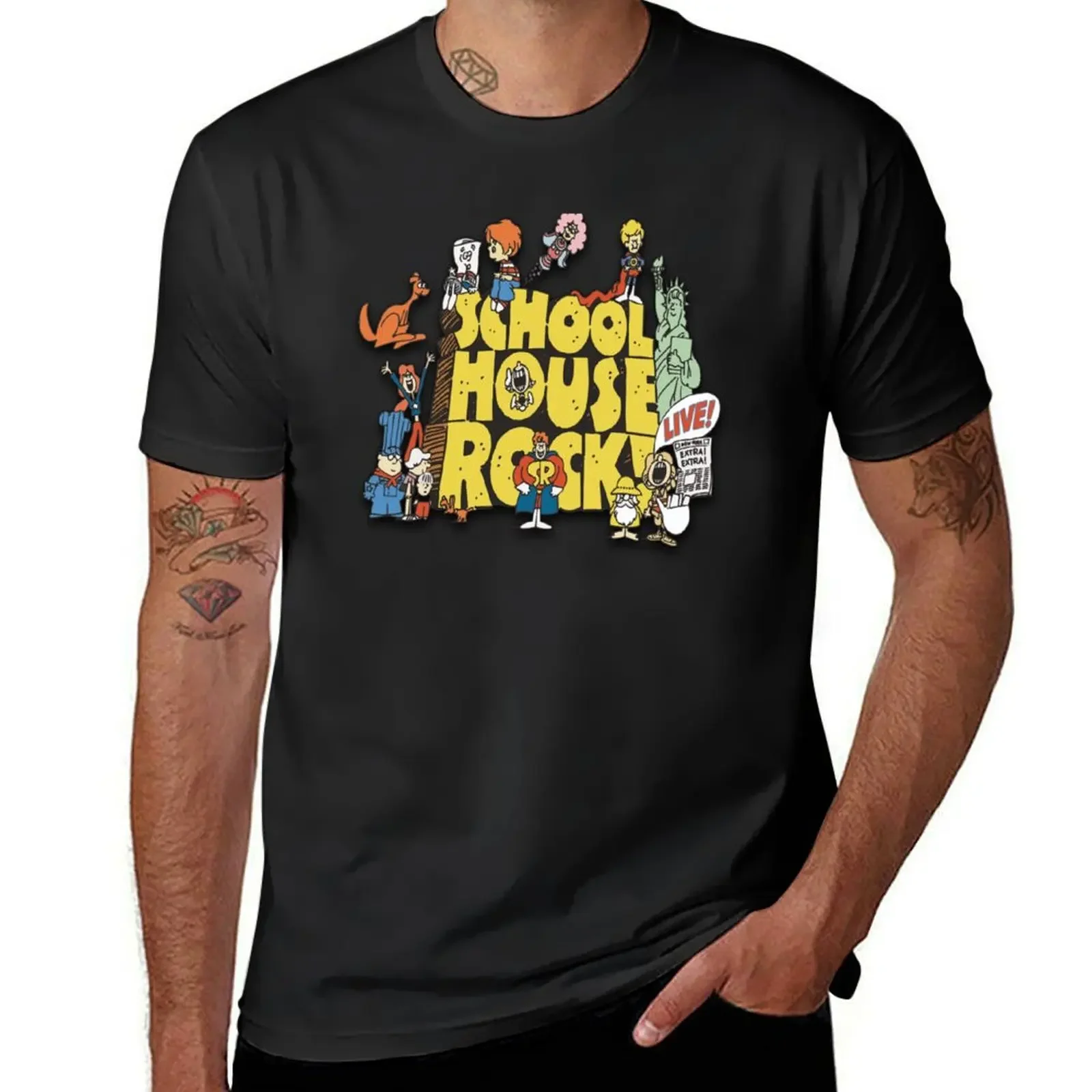 School House Rock T-Shirt animal prinfor boys tees cheap stuff fruit of the loom mens t shirts