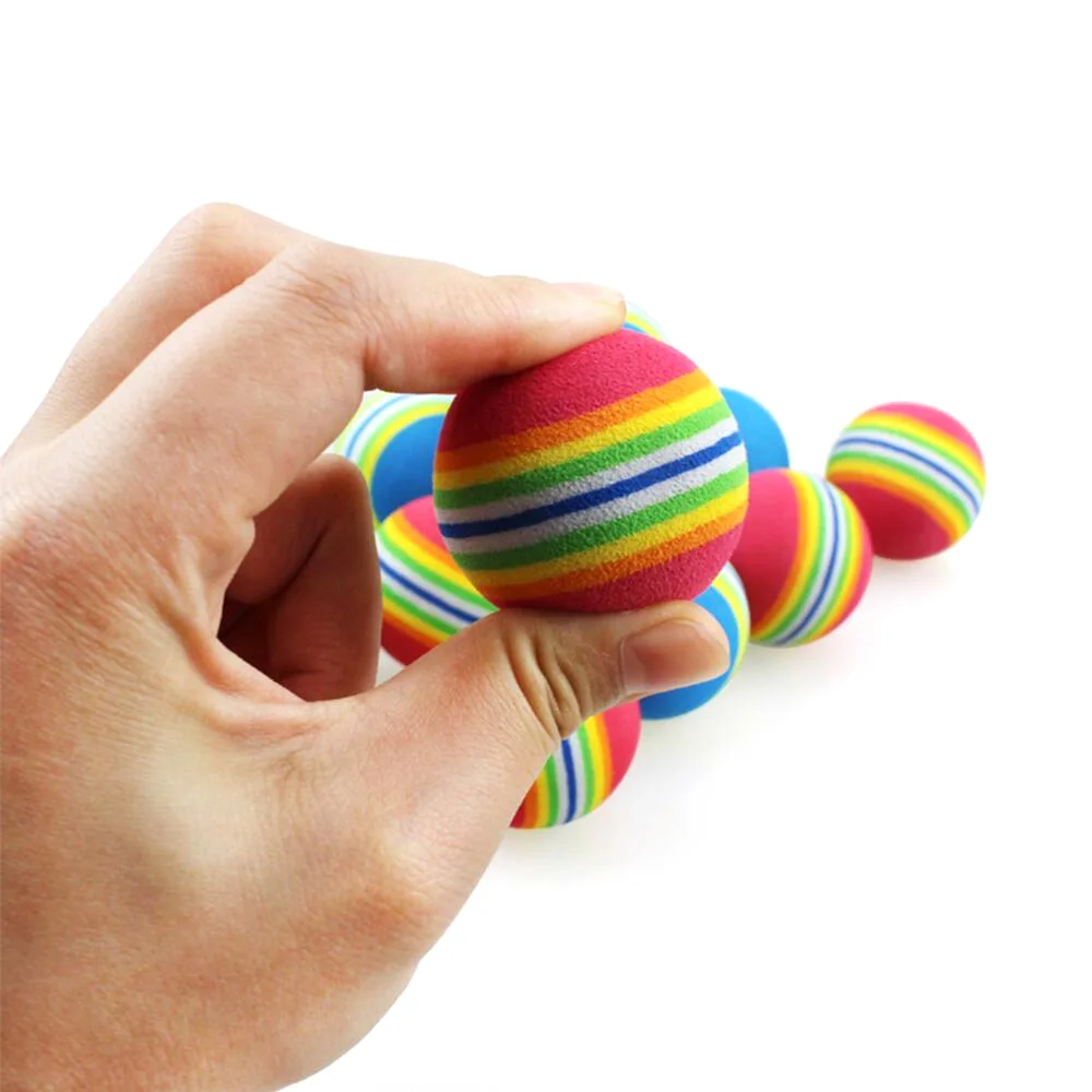 20Pcs Rainbow Color Indoor Practice EVA Foam Sponge Golf Training Balls