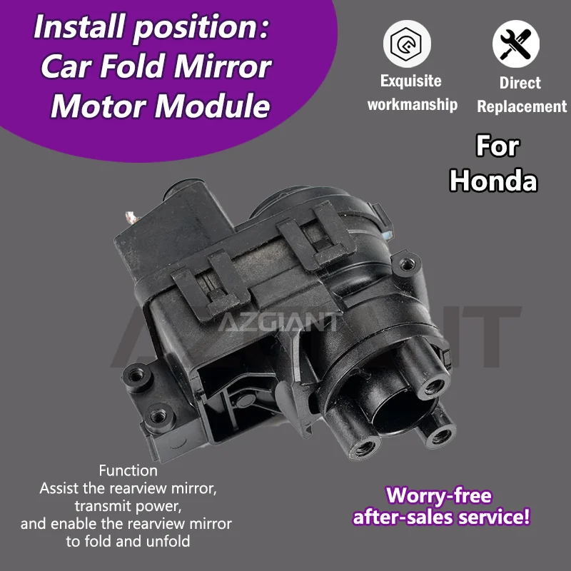 

AZGIANT For Honda Integra/Jazz MK4/Life/N-BOX/Vezel Car Wing Mirror Authentic Folding Motor Power Assembly car accessories