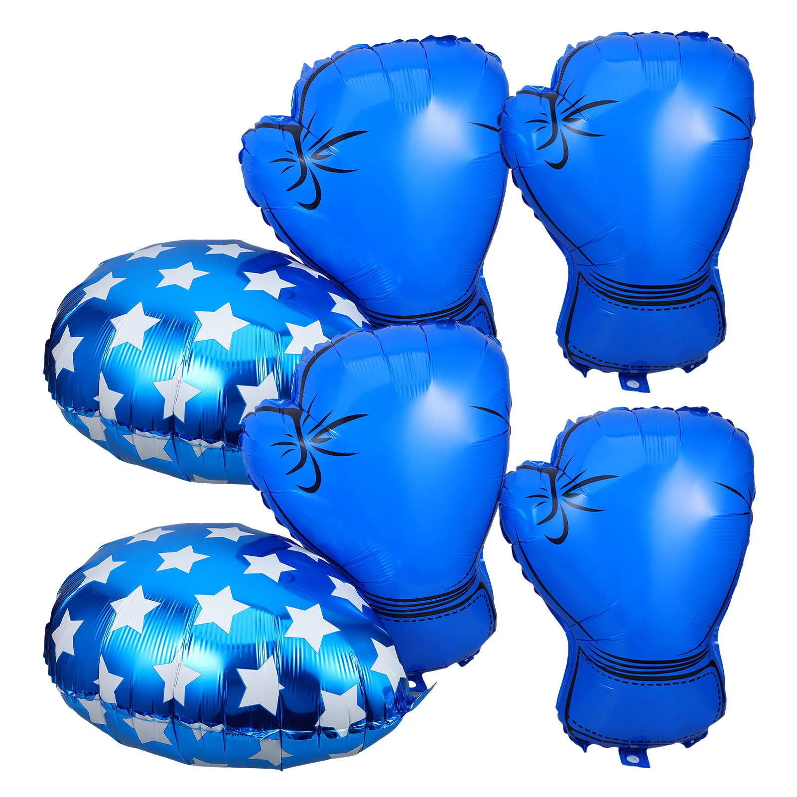 

4Pcs Boxing Glove Balloons Foil Material Birthday Party Decorations Wrestling Themed Supplies Outdoors Indoors