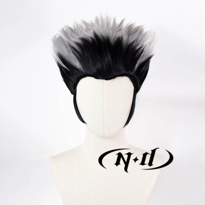 ND Kotaro Bokuto Parrucca Cosplay Parrucchino Haikyu Anime Cosplay Parrucca per capelli Resistente al calore per Comic Con Coser Costume Festa a tema