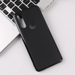 Black Soft Silicone Funda for Motorola One Vision Case 6.3 Inch Soft TPU Good Quality Coque For Motorola One Action Cover