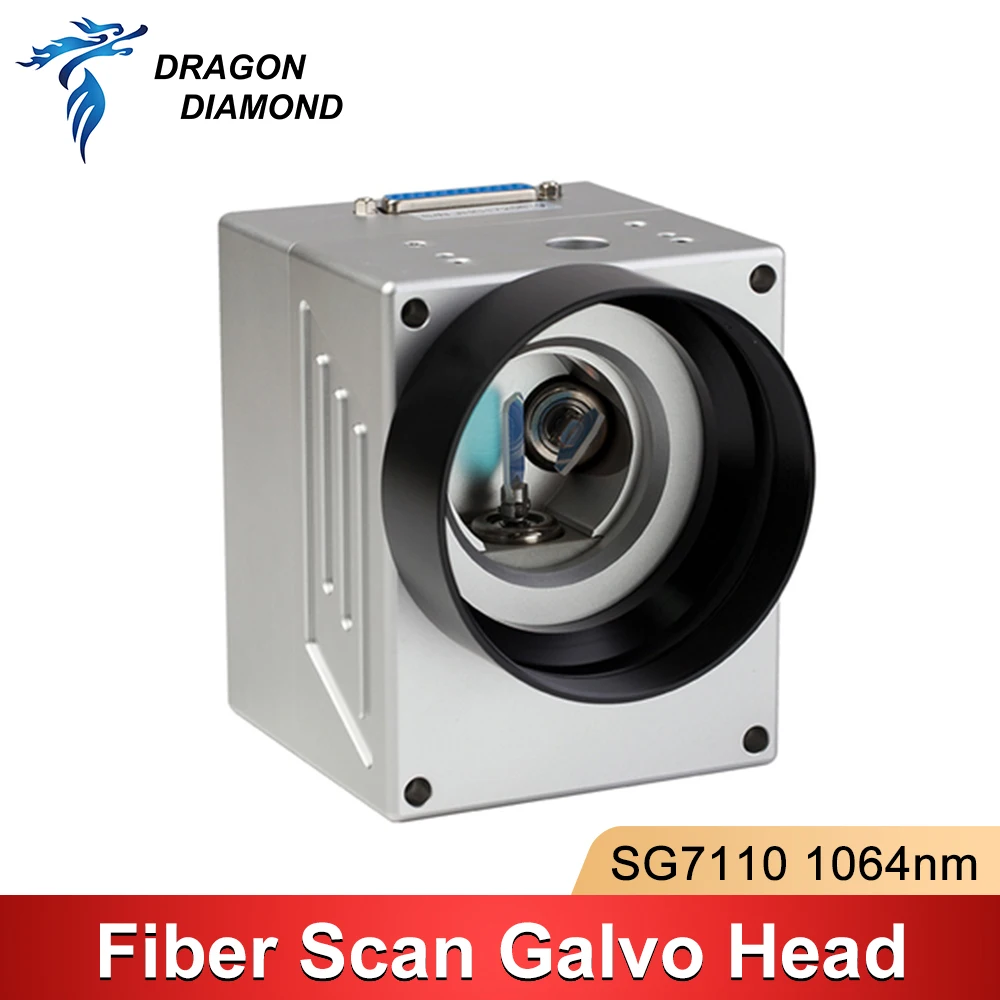 

Fiber Laser Scanning Galvo Head SG7110 1064nm With Double Red Pointer Input Aperture 10mm Scanner Power Supply Set