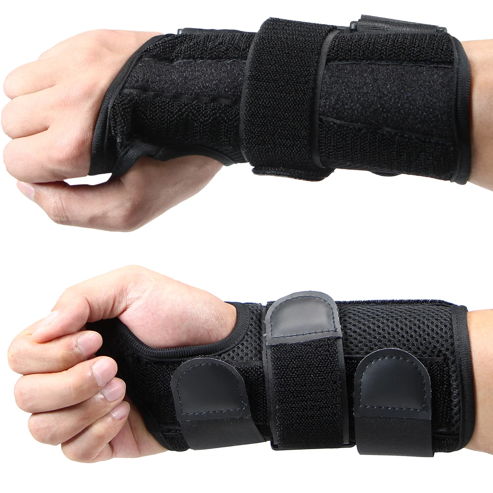 Wrist Brace for Carpal Tunnel, Adjustable Wrist Support Brace with Splints Left Hand,Arm Compression Hand Support for Wrist Pain