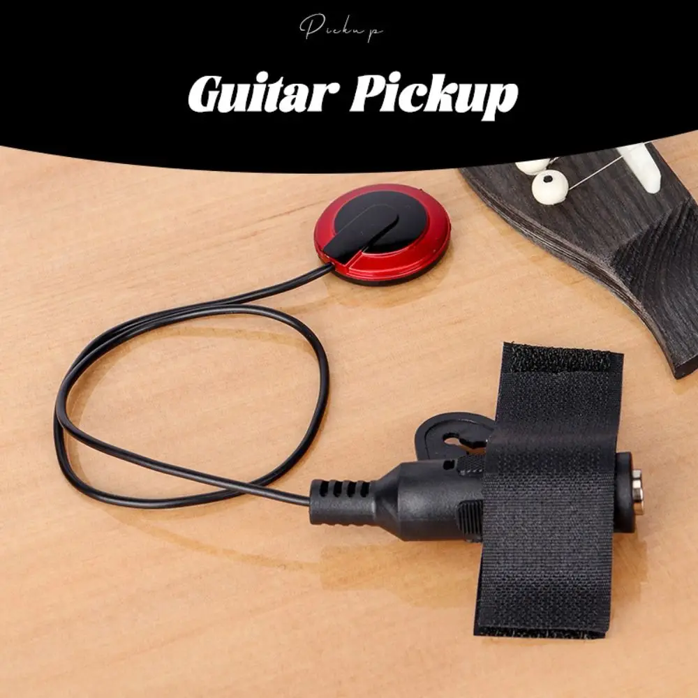 Plastic+Metal Guitar Pickup Professional Guitar Parts Piezo Contact Microphone Pickup Easy To Install Violin Pickup Clip