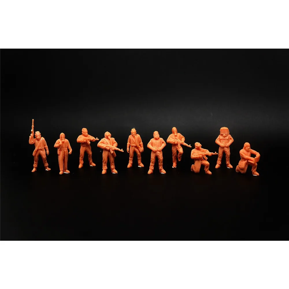 

1/72 Modern Russian Chemical Defense Special Forces 10 Person Voxel (3D Printed Soldier)